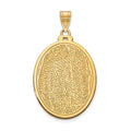 10k Yellow Gold Oval Fingerprint Pendant