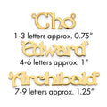 10k Yellow Gold Polished Name Plate