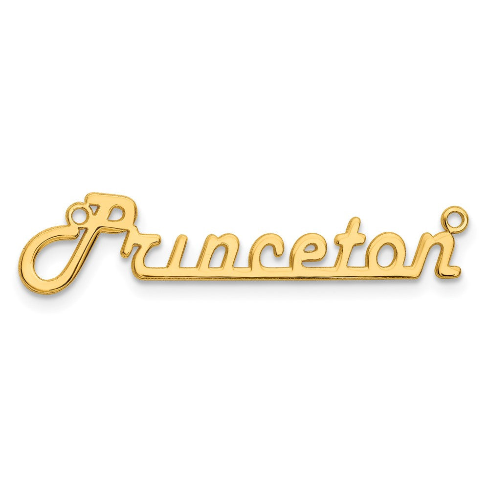 10k Yellow Gold Underlined Name Plate