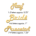10k Yellow Gold Underlined Name Plate