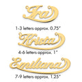 10k Yellow Gold Swoop Name Plate
