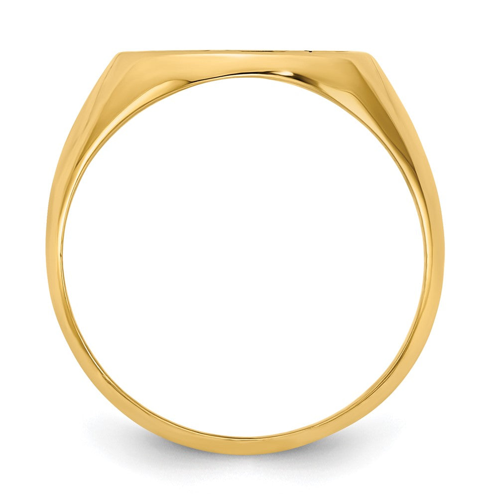 10k Yellow Gold with Epoxy Monogram Ring