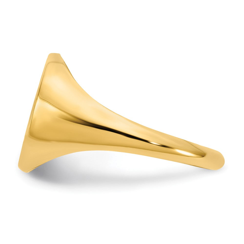 10k Yellow Gold with Epoxy Monogram Ring