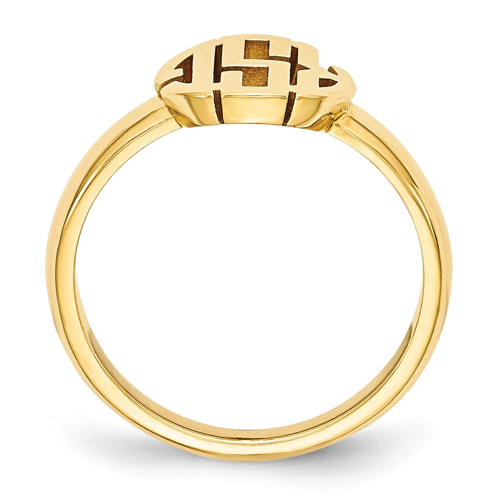 10k Yellow Gold Monogram Ring