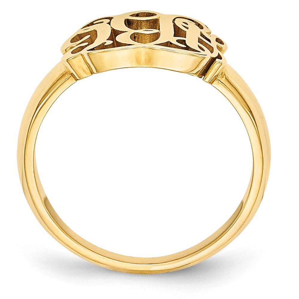 10k Yellow Gold Monogram Ring