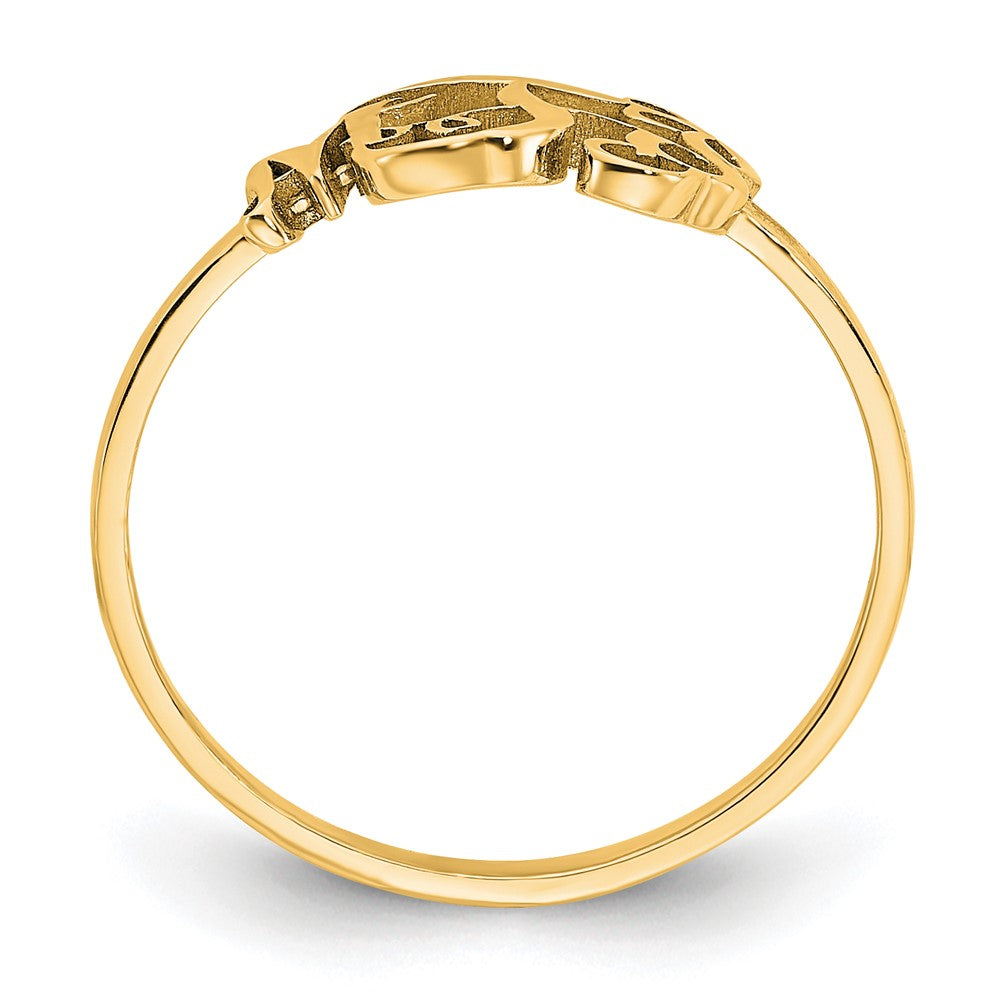 10k Yellow Gold Monogram Ring