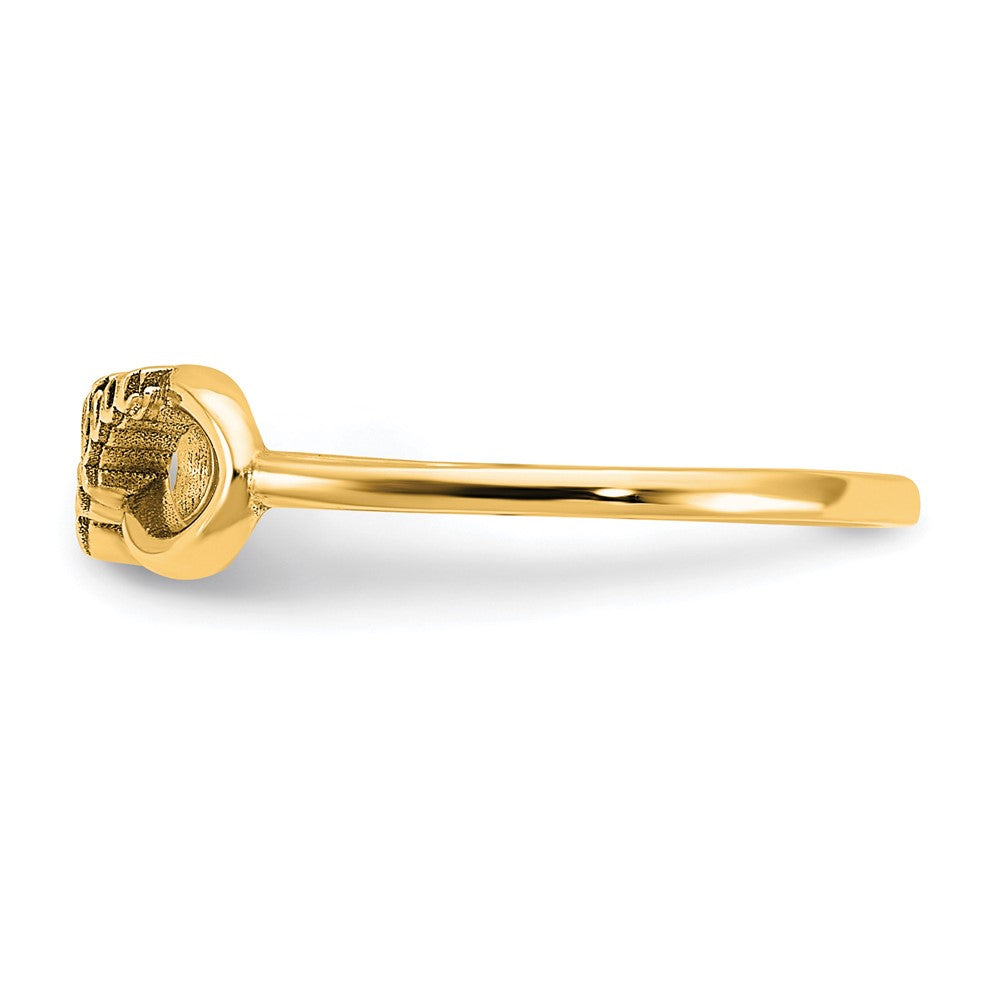 10k Yellow Gold Personalized Infinity Ring
