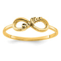 10k Yellow Gold Personalized Infinity Ring