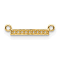 10k Yellow Gold Tiny Bar Mounting only