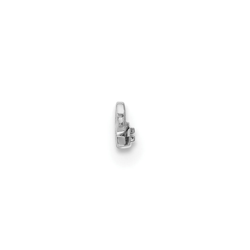 10k White Gold Tiny Bar Mounting only