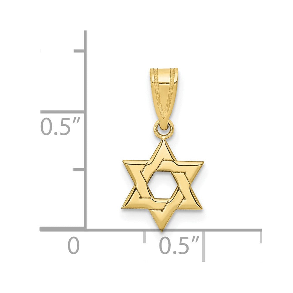 10k Star of David Pendant