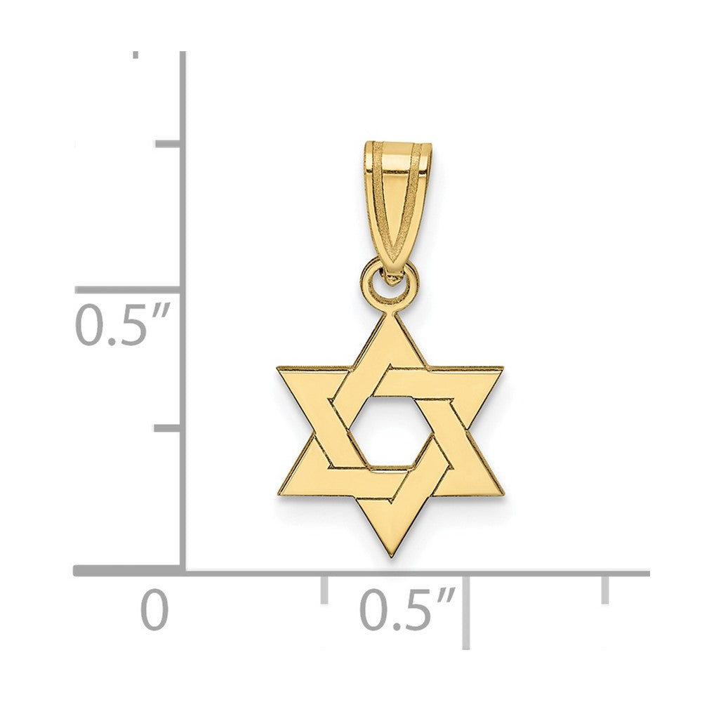 10k Star of David Pendant