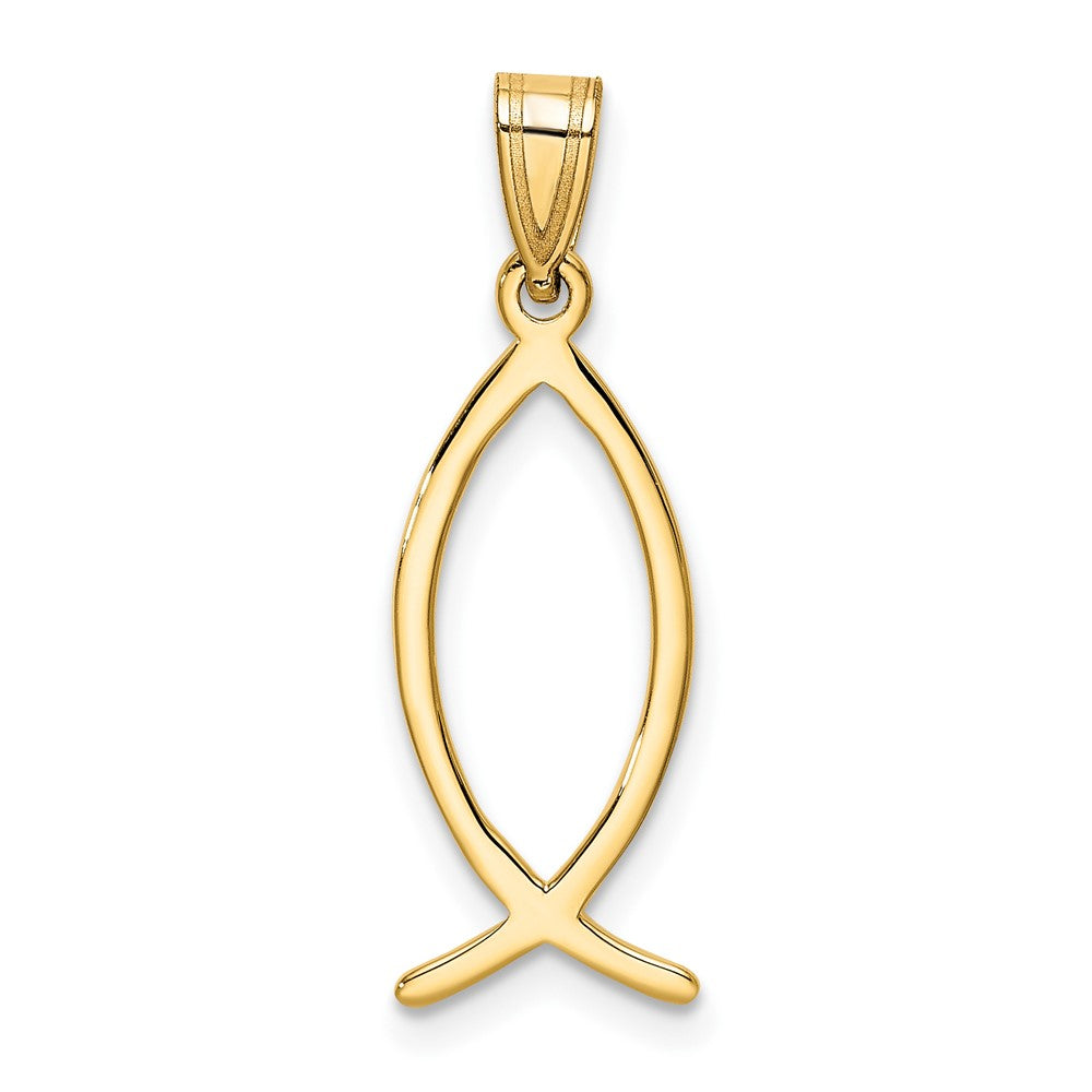 10k Ichthus Fish Charm