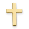10k Polished Cross with 14k Tie Tac Post