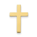 10k Polished Cross with 14k Tie Tac Post