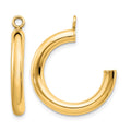 10k Polished Tube Hoop Earring Jackets