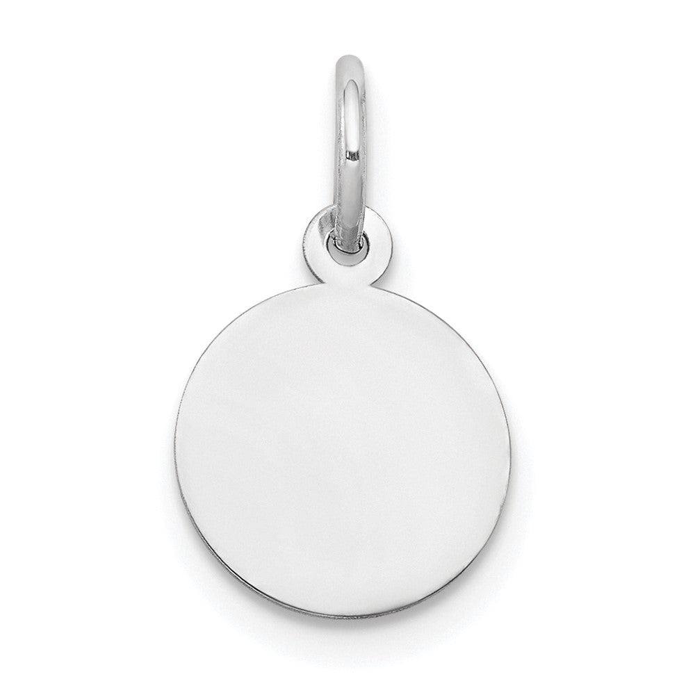 14kw Plain .018 Gauge Circular Engravable Disc Charm