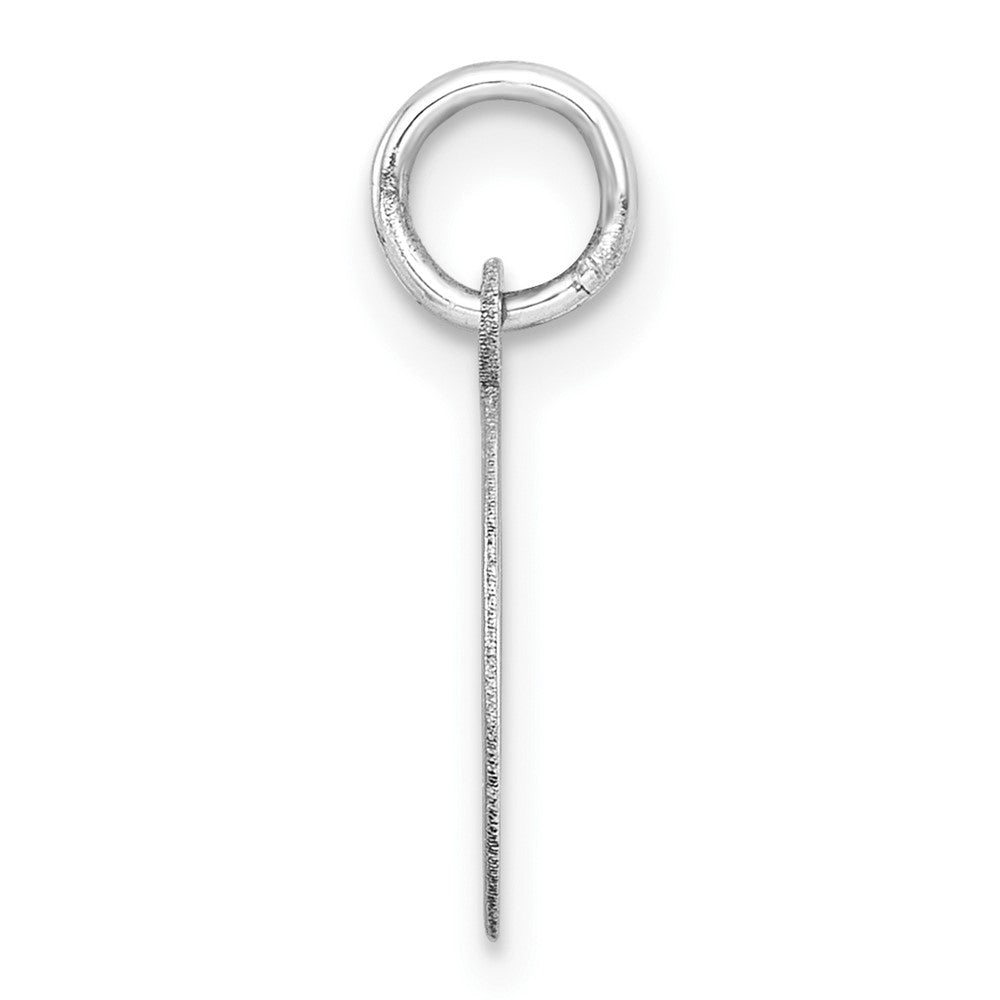 10K White Gold Plain .013 Gauge Circular Engravable Disc Charm