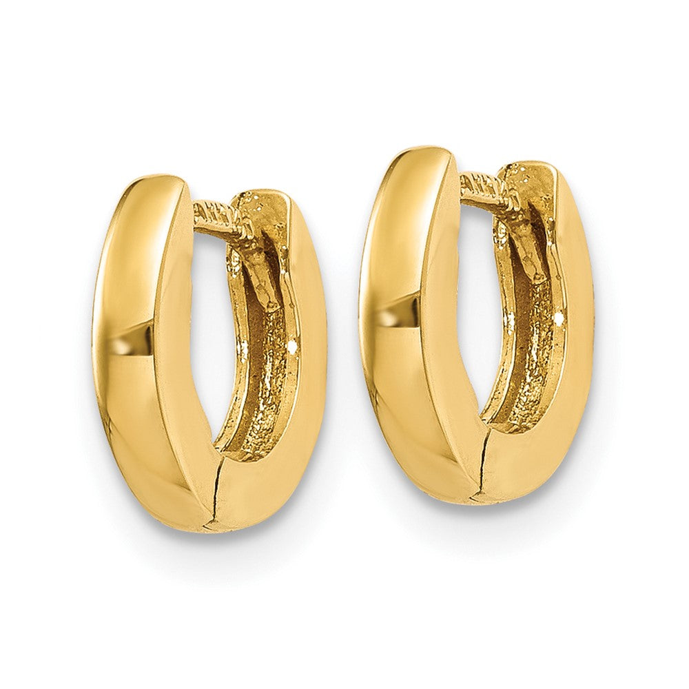 10k Polished Hinged Earrings
