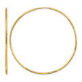 10k 1.25mm Diamond-cut Endless Hoop Earring