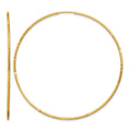 10k 1.25mm Diamond-cut Endless Hoop Earring