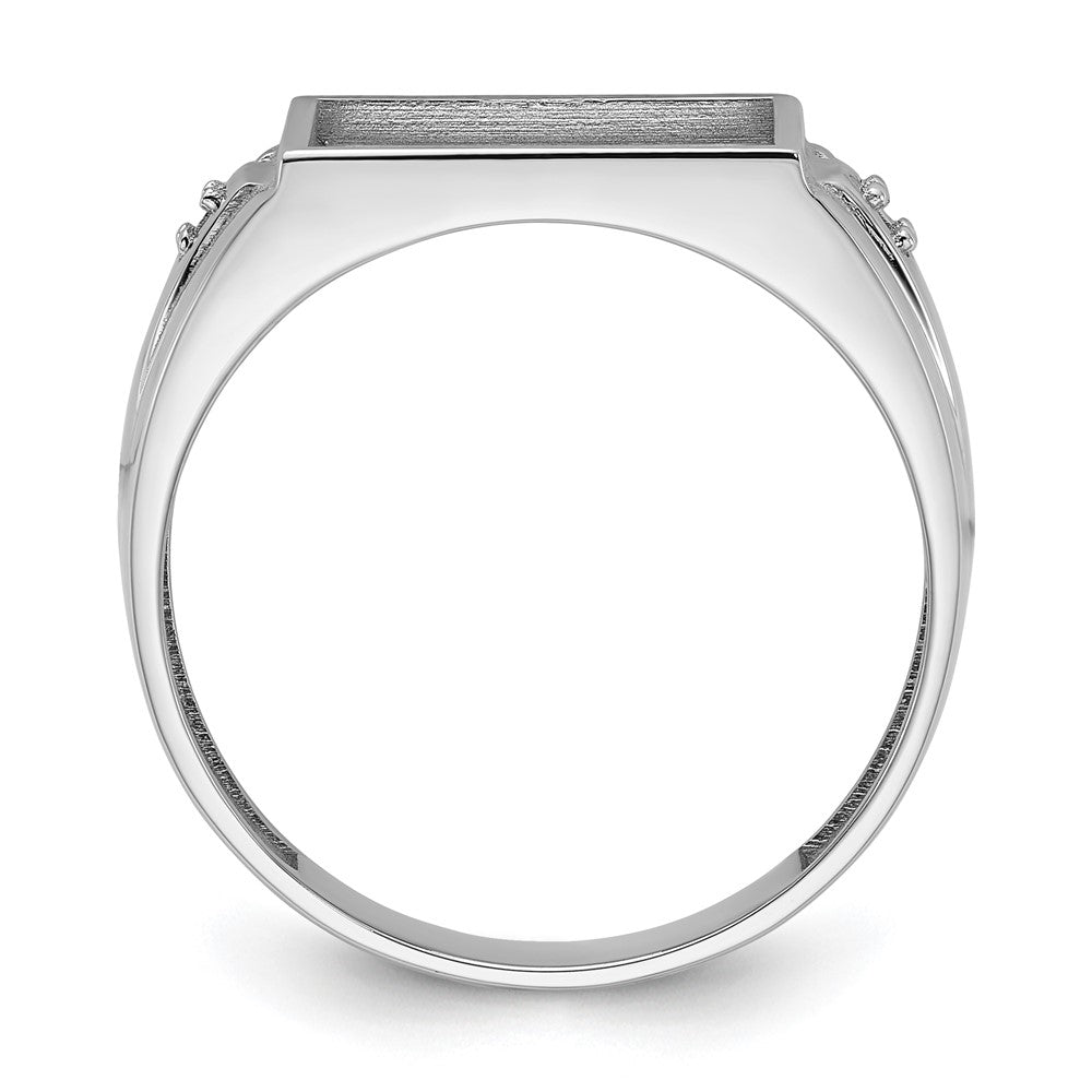 10K White Gold Men's ring mounting