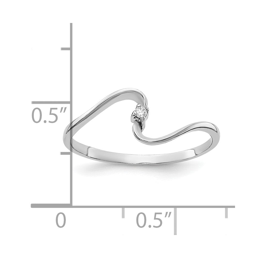 10K White Gold AA Diamond ring