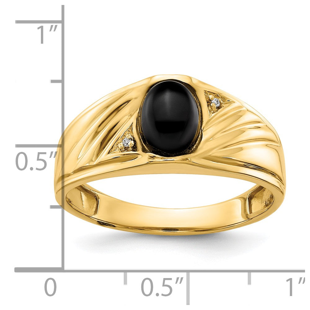 10K AA Diamond men's ring