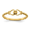 10K .01ct. Diamond Heart Ring Mounting