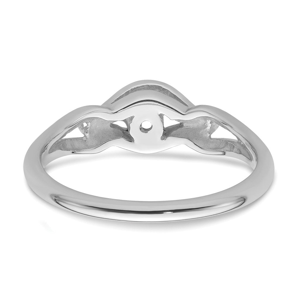 10K White Gold Diamond Ring Mounting