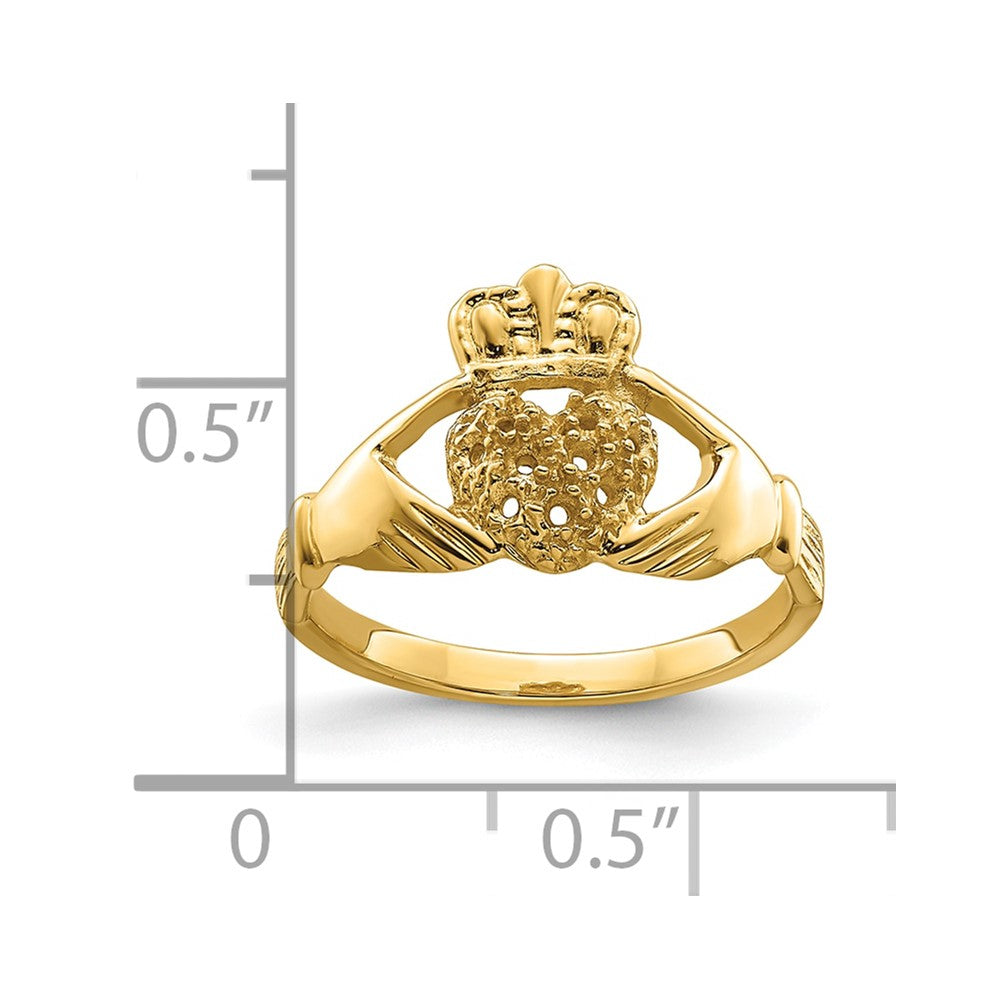 10K Claddagh Ring Mounting