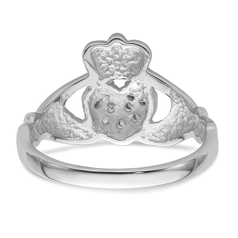 10K White Gold Claddagh Ring Mounting