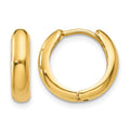 10k Polished Hinged Hoop Earrings