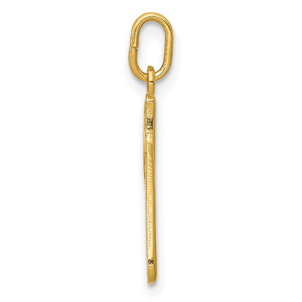 10k Yellow Gold Letter p Initial Charm
