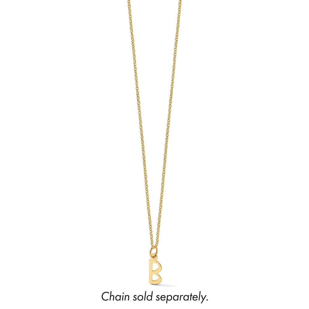 10k Large Slanted Block Initial B Charm