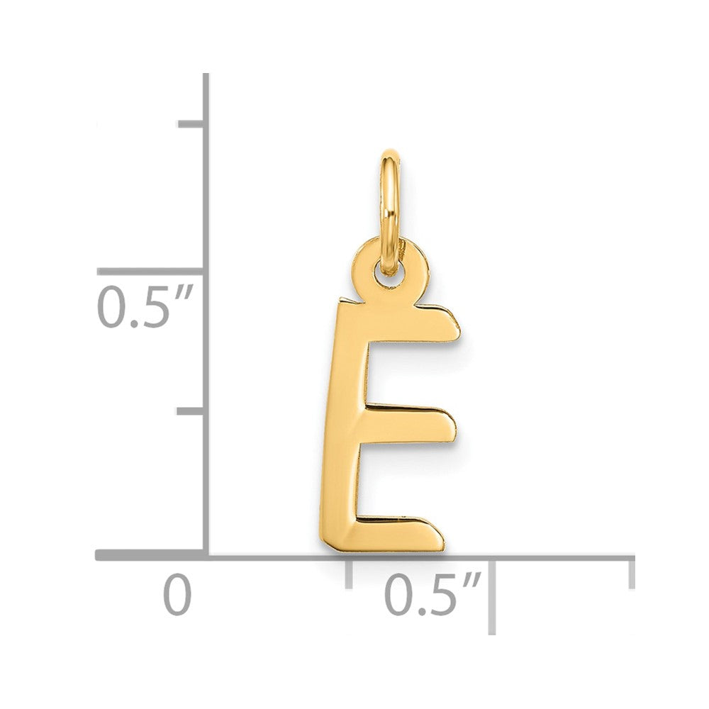 10k Large Slanted Block Initial E Charm