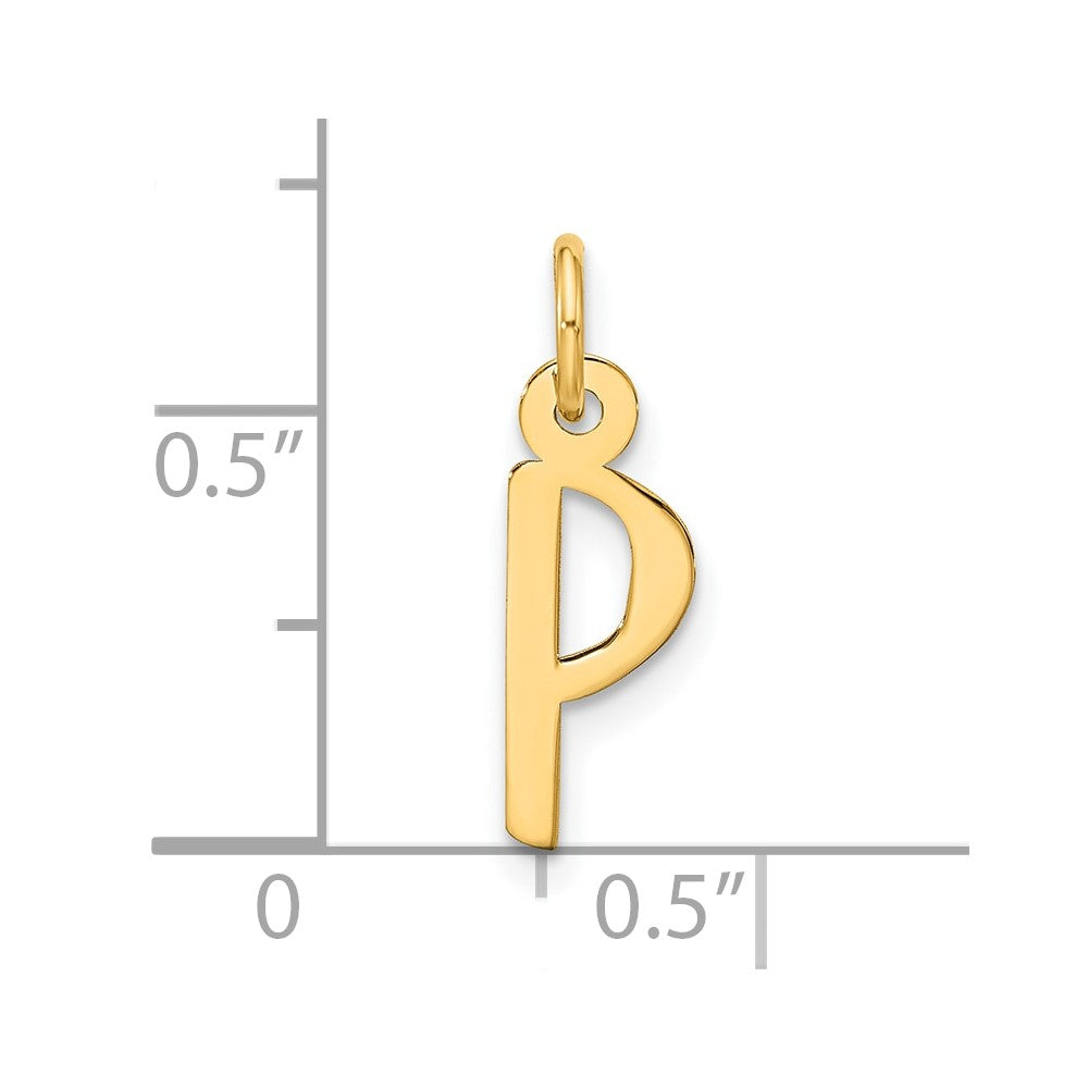 10k Large Slanted Block Initial P Charm