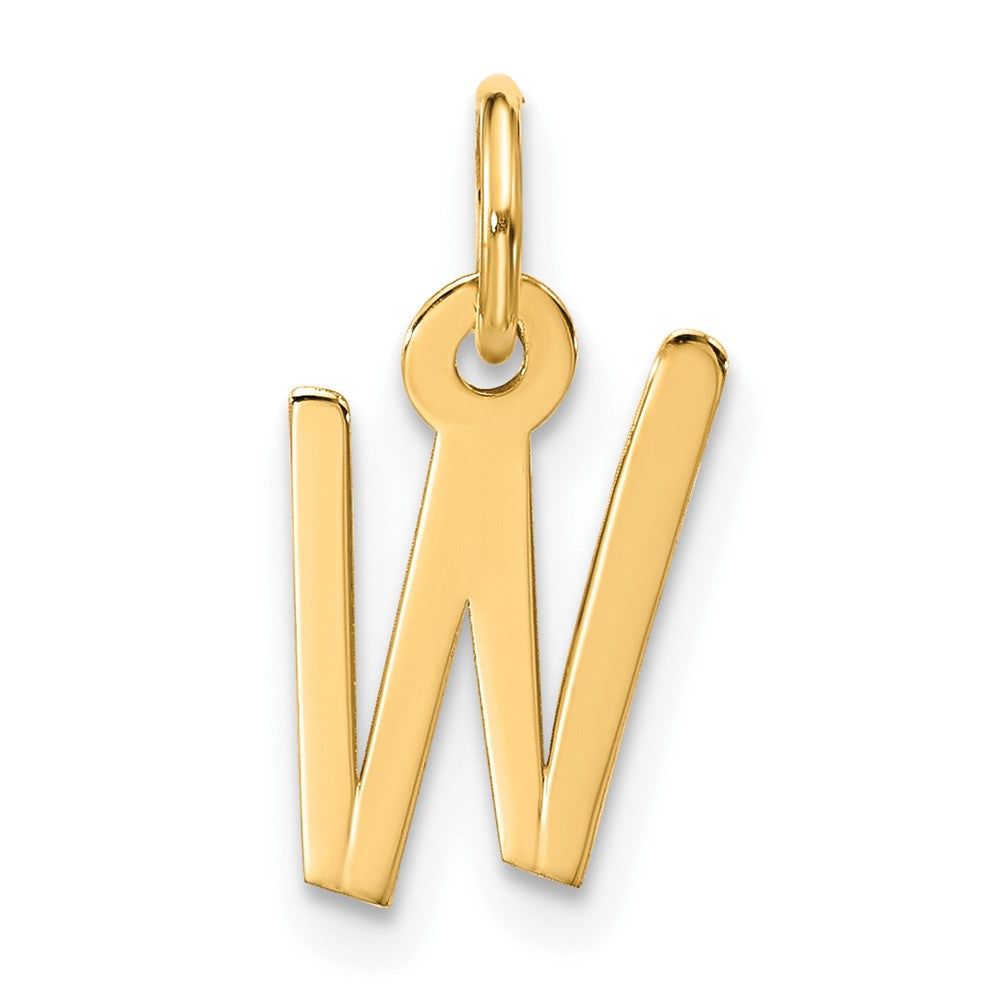 10k Large Slanted Block Initial W Charm