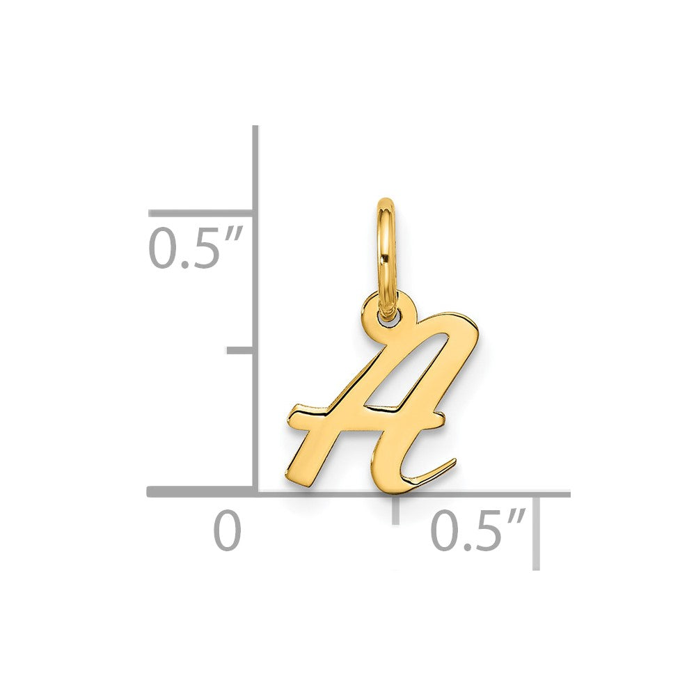 10k Small Script Initial A Charm