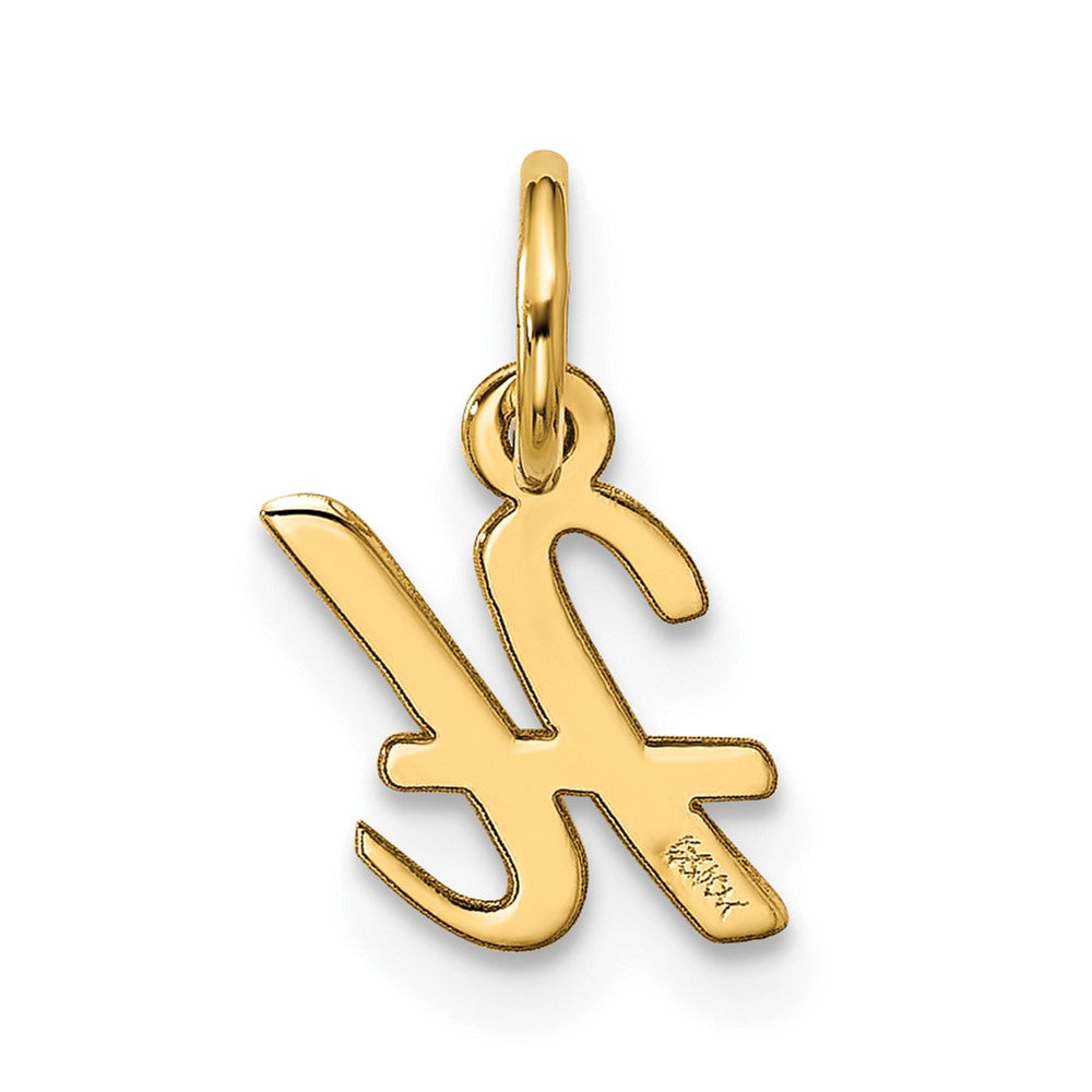 10k Small Script Initial H Charm