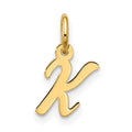 10k Small Script Initial K Charm