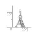 10KW Diamond Initial A Pendant