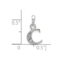 10KW Diamond Initial C Pendant