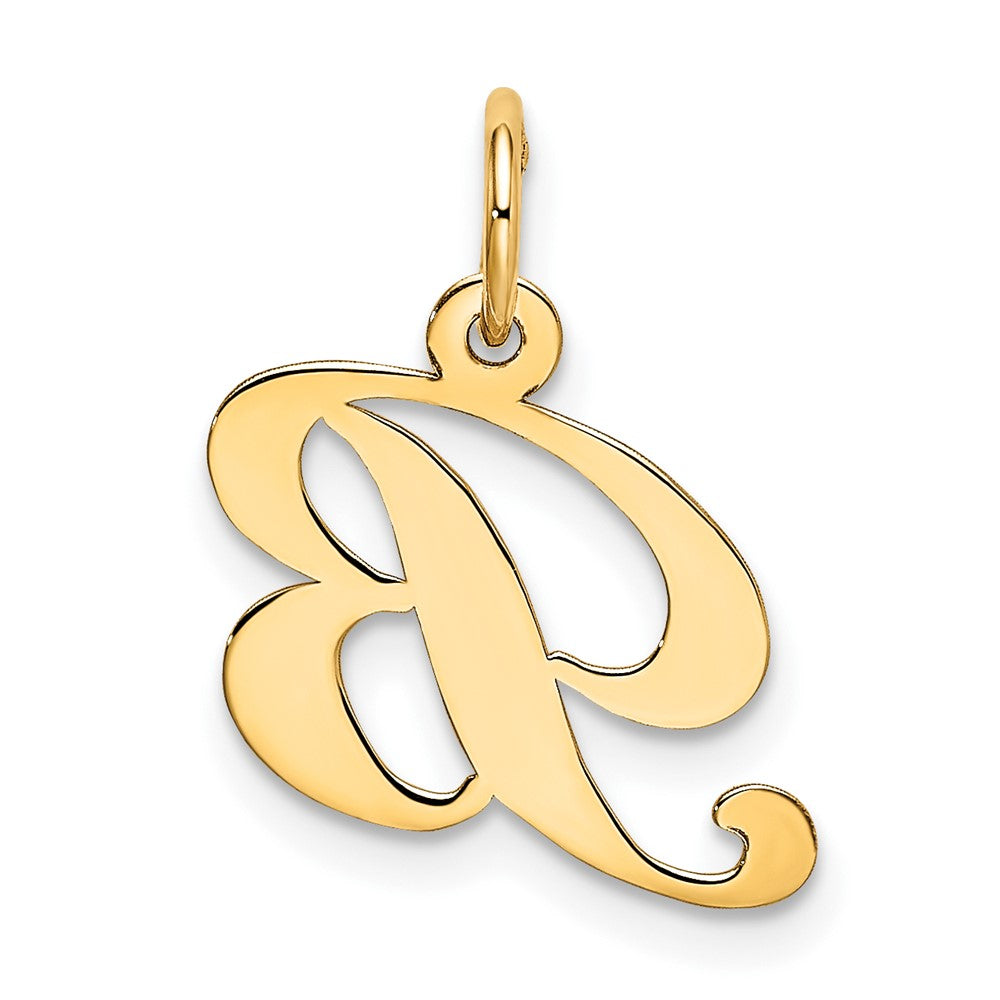 10K Medium Fancy Script Initial B Charm