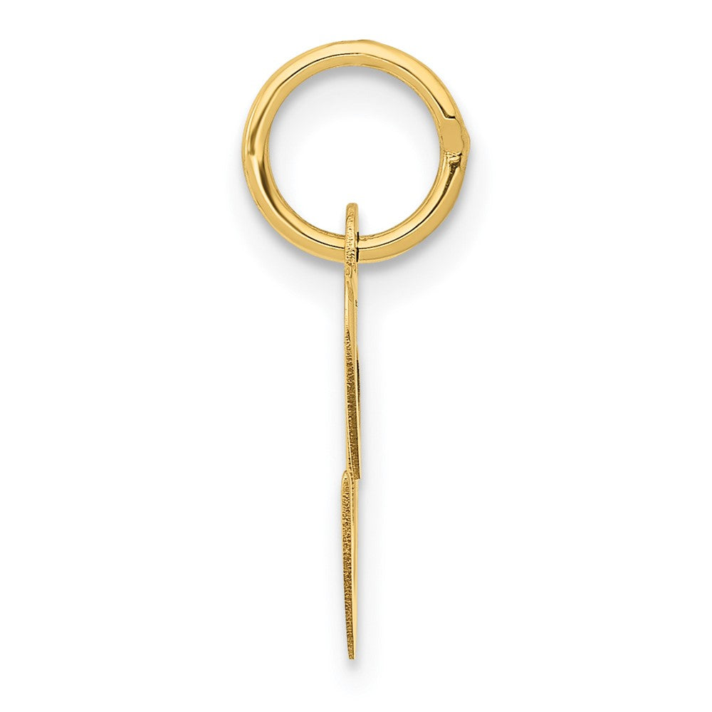 10K Medium Fancy Script Initial C Charm