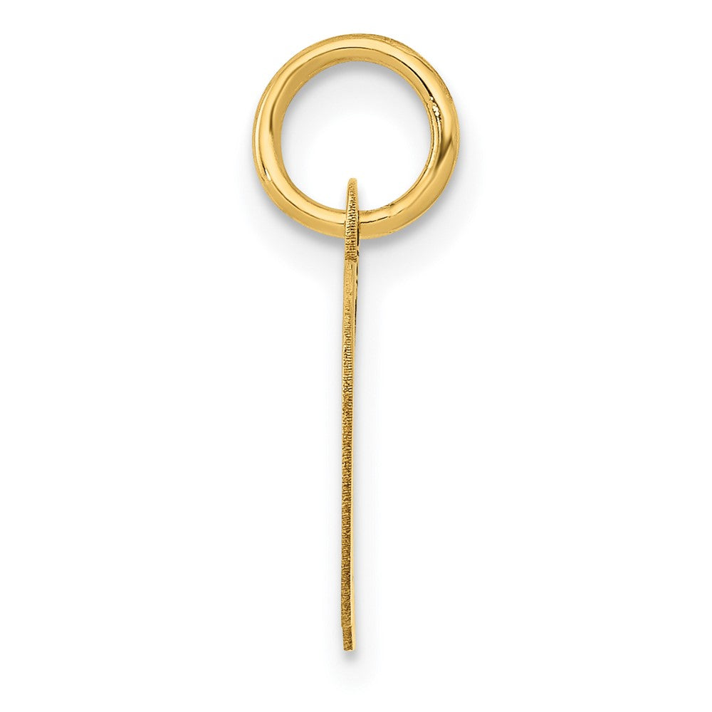 10K Medium Fancy Script Initial D Charm