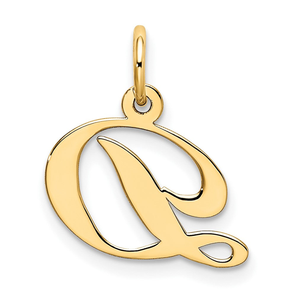 10K Medium Fancy Script Initial D Charm