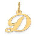 10K Medium Fancy Script Initial D Charm