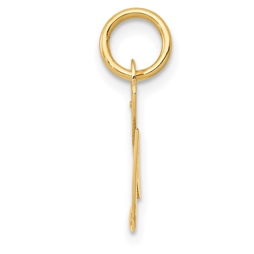 10K Medium Fancy Script Initial G Charm