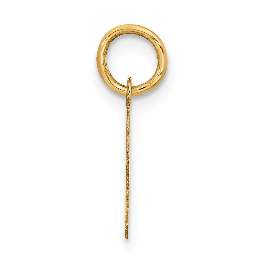 10K Medium Fancy Script Initial Z Charm